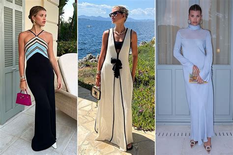 sofia richie orange chanel dress